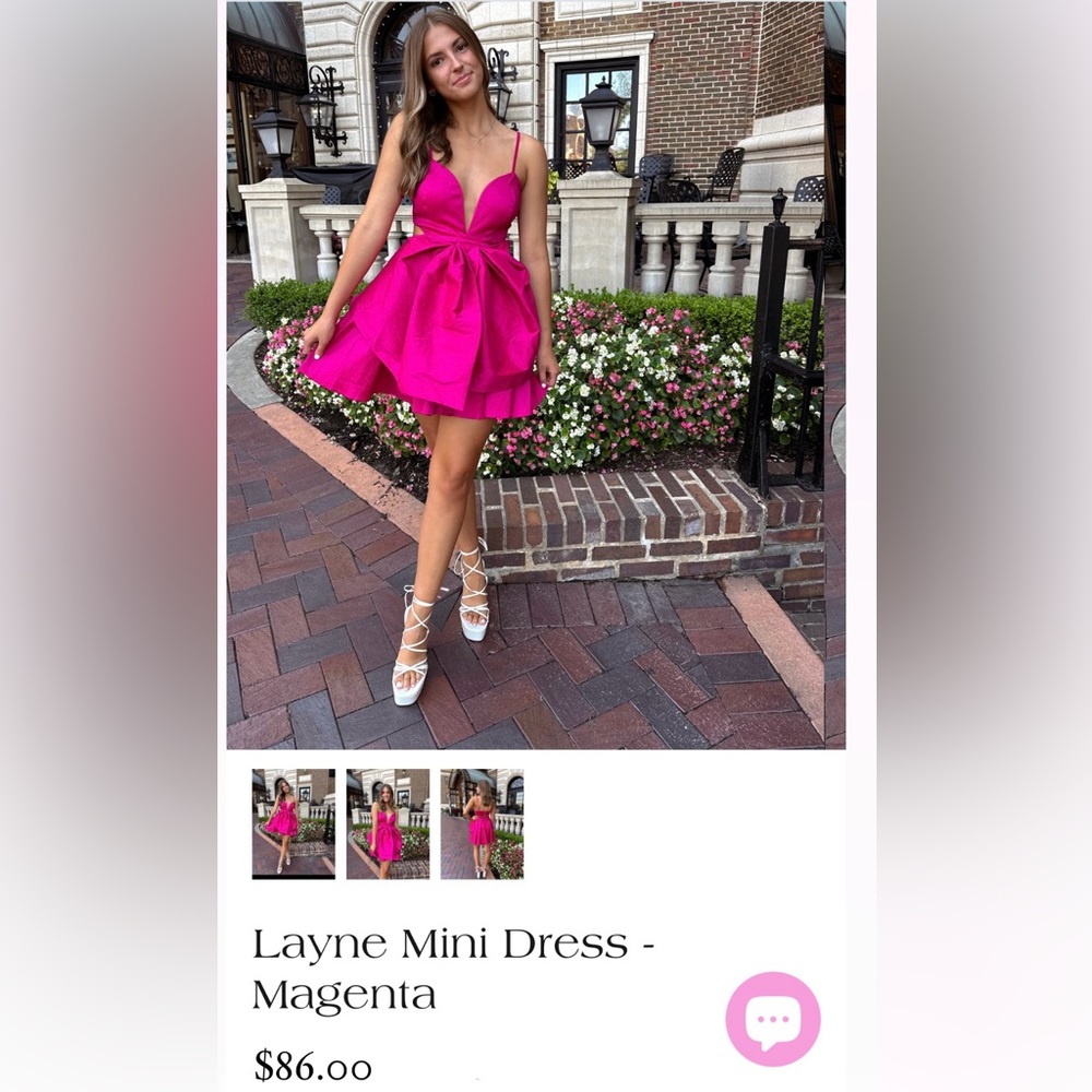 NWT Super cute pink mini dress